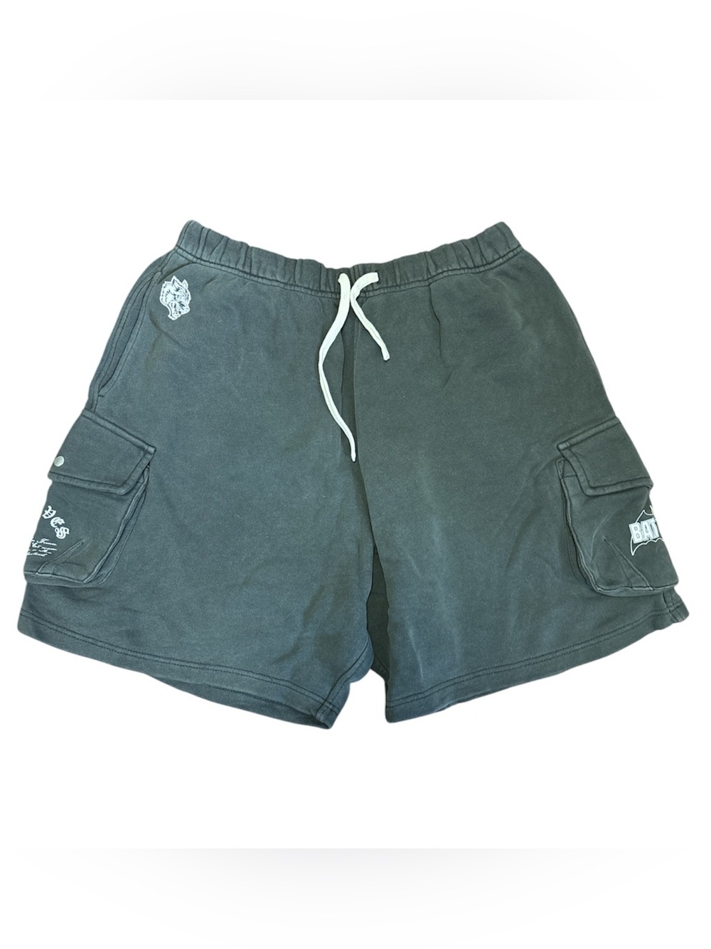 Darc Sport Batman Collab Wolf Gray Cargo Shorts Size: Medium NWT